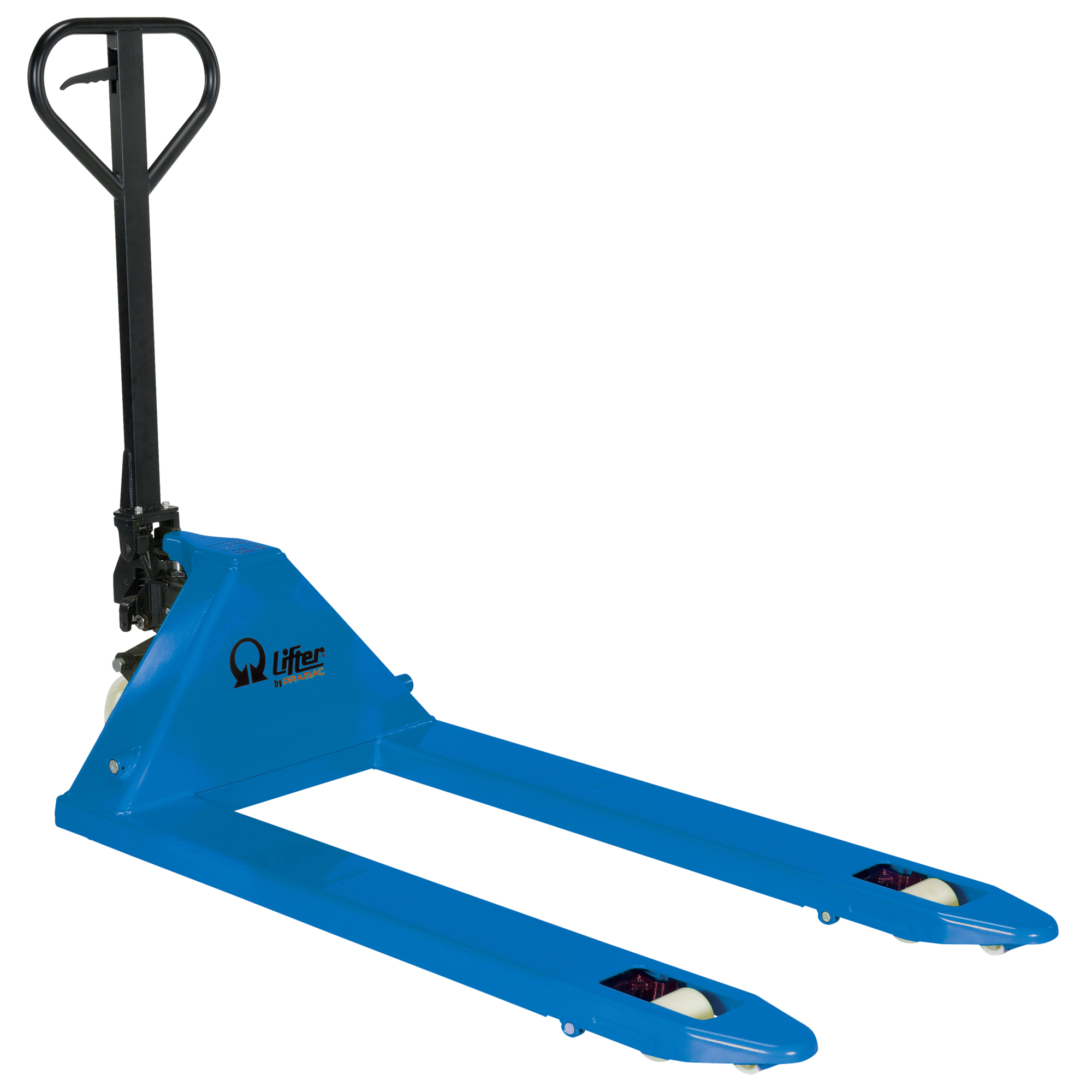 Vestil Mini Hand Pallet Truck - 5500-Lb. Capacity, 48in. Fork Length, 6in. Fork Width, Nylon Wheels, Model# PMC-PM5-2748-N